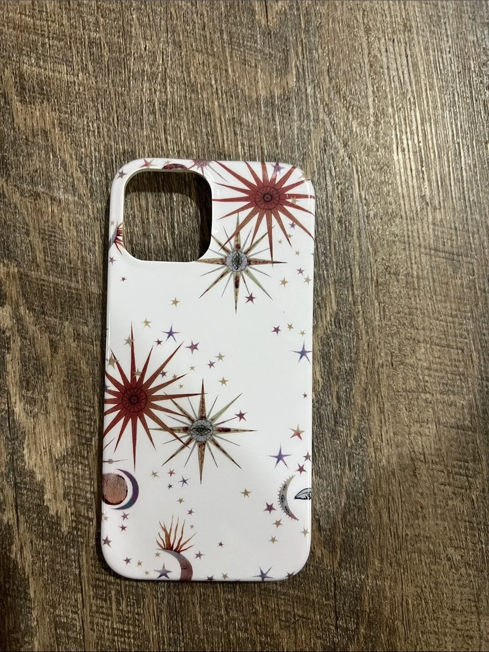 White Celestial Starburst Phone Case – White